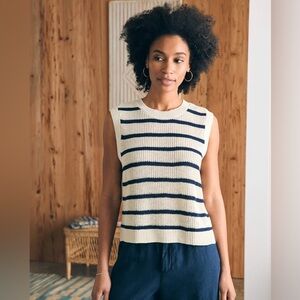 NWT FAHERTY Miramar Linen Muscle Tank